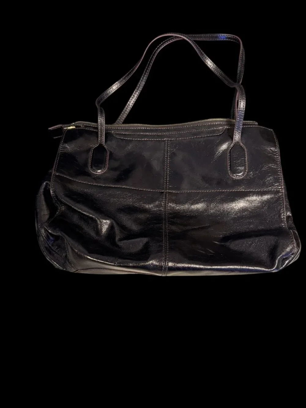 Hobo Size Medium (M) Soft Leather Shoulder Bag with Zip Closure